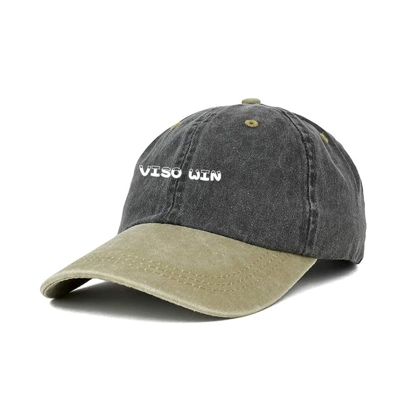 OEM/ODM New Style Washed Cloth Logo Custom Design Two Tone Summer Outdoor Sports Baseball Hat Cap With Adjustable Metal Buckle