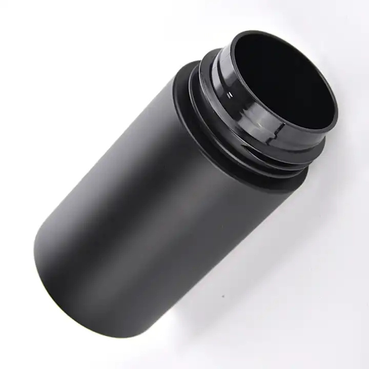 2023 Factory price Matte Surface 150ml 200ml Pet Face Cleanser Liquid Foaming Mousse Pump Bottle Black Foam Bottle