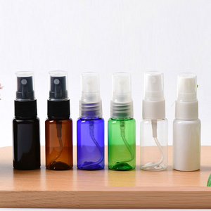 Reusable Cosmetic Black Green Blue Amber White Transparent Fine Mist 15ml Pet Perfume Spray Bottle