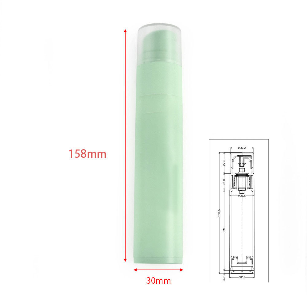 60ml High Quality Face Wash Toothpaste Bottle Custom Logo Airless Pump Lotion Cream Bottle