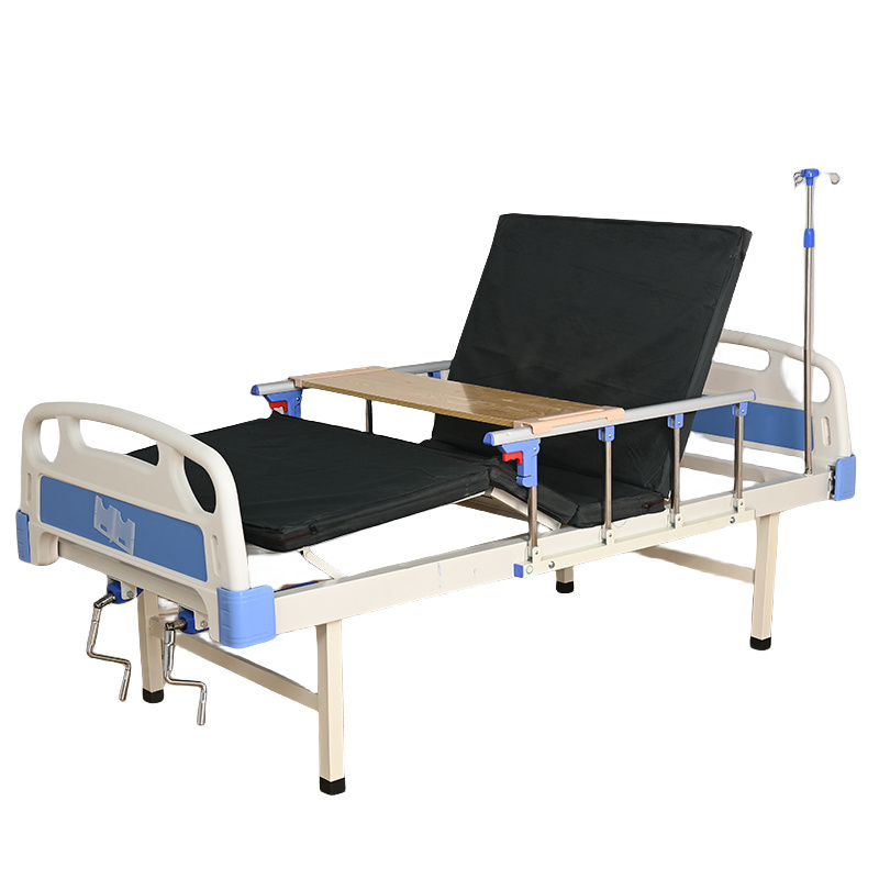 Adjustable Hospital Double Crank Manual Medical Bed