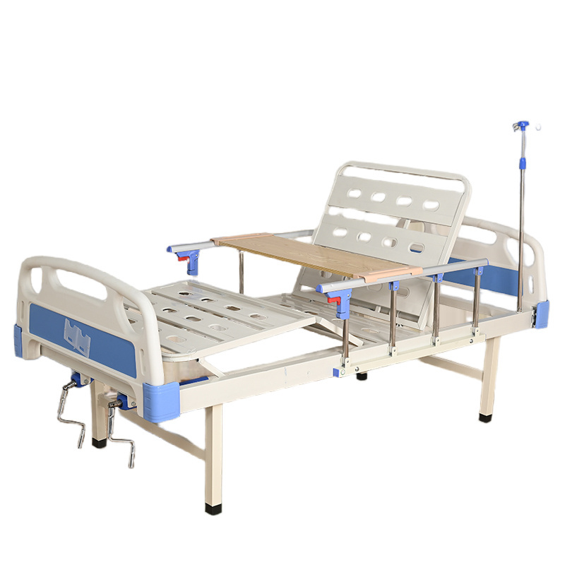 Adjustable Hospital Double Crank Manual Medical Bed