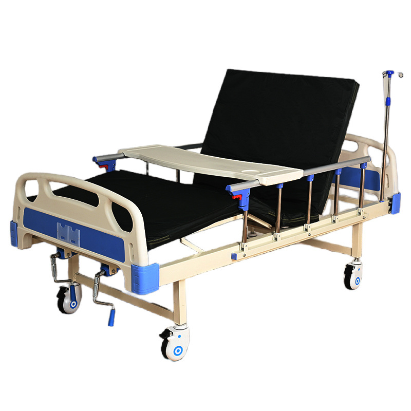 Adjustable Hospital Double Crank Manual Medical Bed