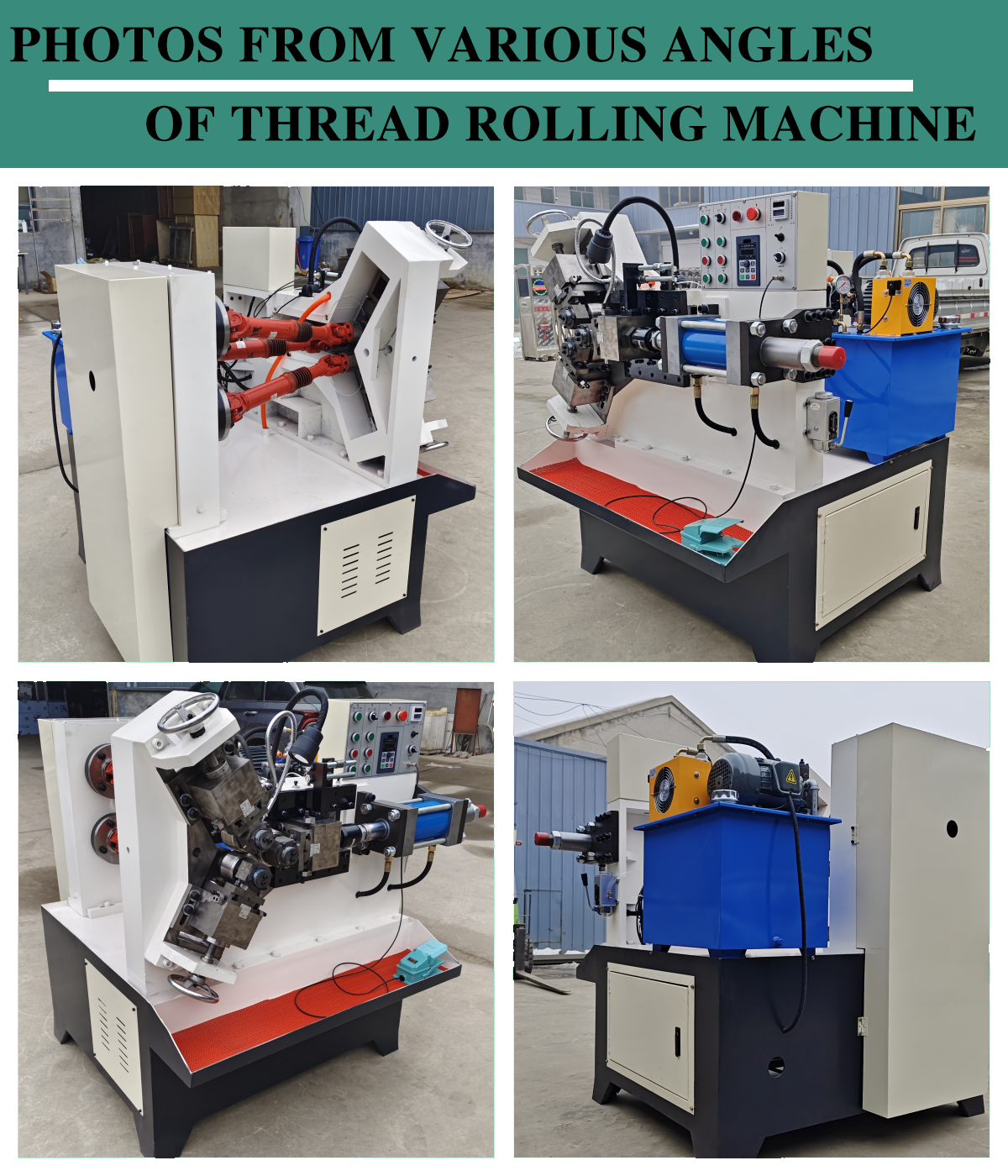 hydraulic high speed spoke steel bar rod threading making machine for scaffolding