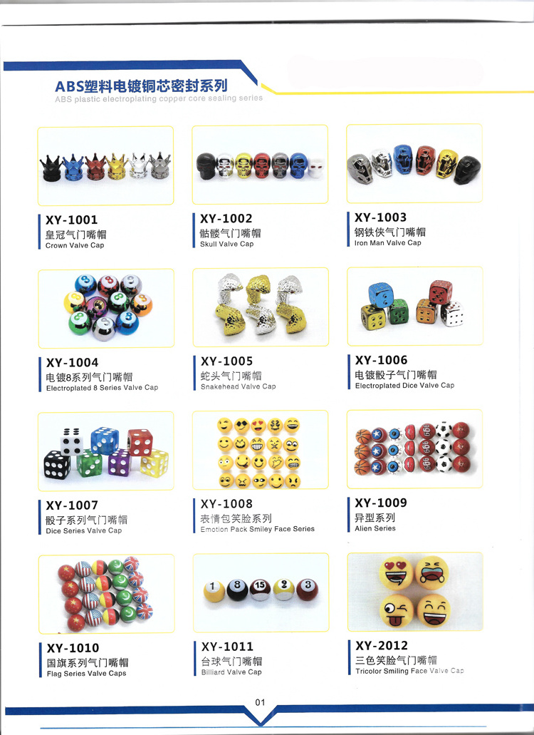 Pack Plastic Wheel Tyre Air Valve Dust-proof Dice Tire Valve Caps Bike Auto Truck Valve Cap