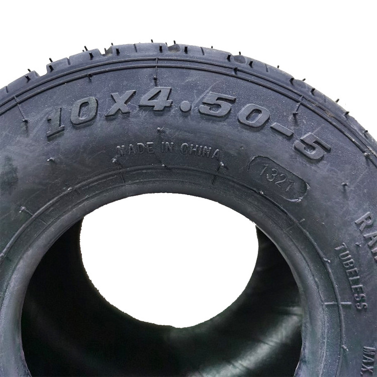 High Quality  hot melt tyre for go-kart drift car Rubber Tubeless Go Kart Tire 10x4.50-5 10*4.50-5