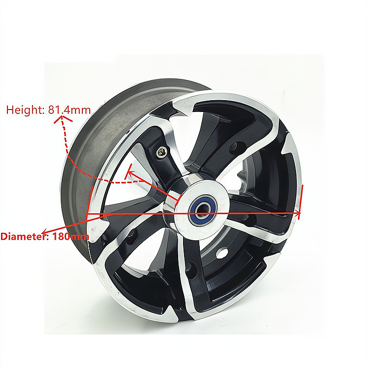 Scooter rim folding car wheel hub 6.5 inch aluminum wheel manufacturers wholesale