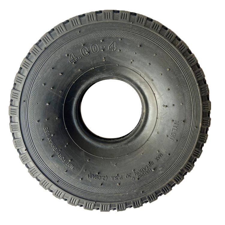 Hand Truck/Utility Tire 3.00-4 4.00-4 National Standard Universal Fit Heavy Duty Rubber tyre 4.00-4