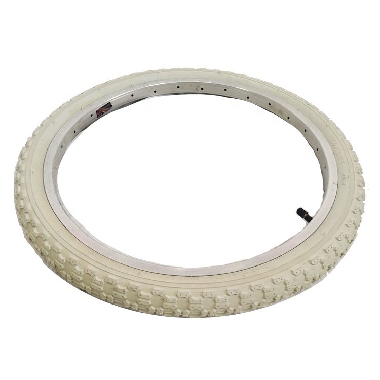 20 inch white bicycle tires 20*2.125 children bicycle wheel parts 20x2.125 color bike ty