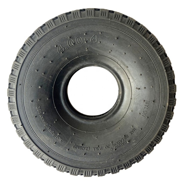 Rubber Tyre 4.00-4 Pneumatic Tyre in High Quality Heavy Duty Tire and Tube