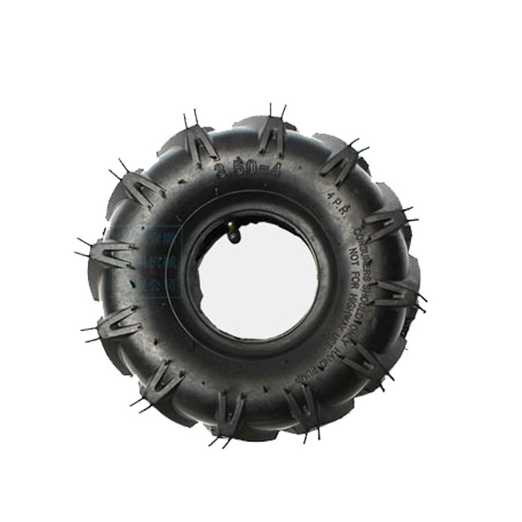 3.50-4 Tire and Wheel Set Lawn Mower Tire and Wheel Tractors Front Tire for the stock front wheels of Riding Mowers