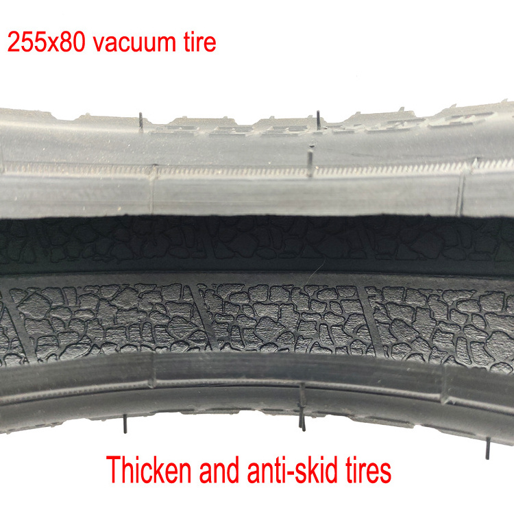 Durable Electric Scooter Off-Road Tire 255x80 Highway Inner And Outer Tire10inch Snow Non Slip Thickened Widened Outer Tire