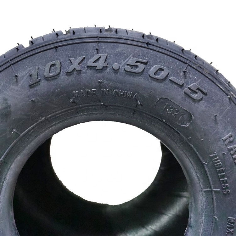 Front Tire 10x4.50-5 Rear Tire 11X7.10-5Rain Pattern Tubeless Vacuum for Beach Go Karts ATV 10*4.50-5 11*7.10-5 tyre