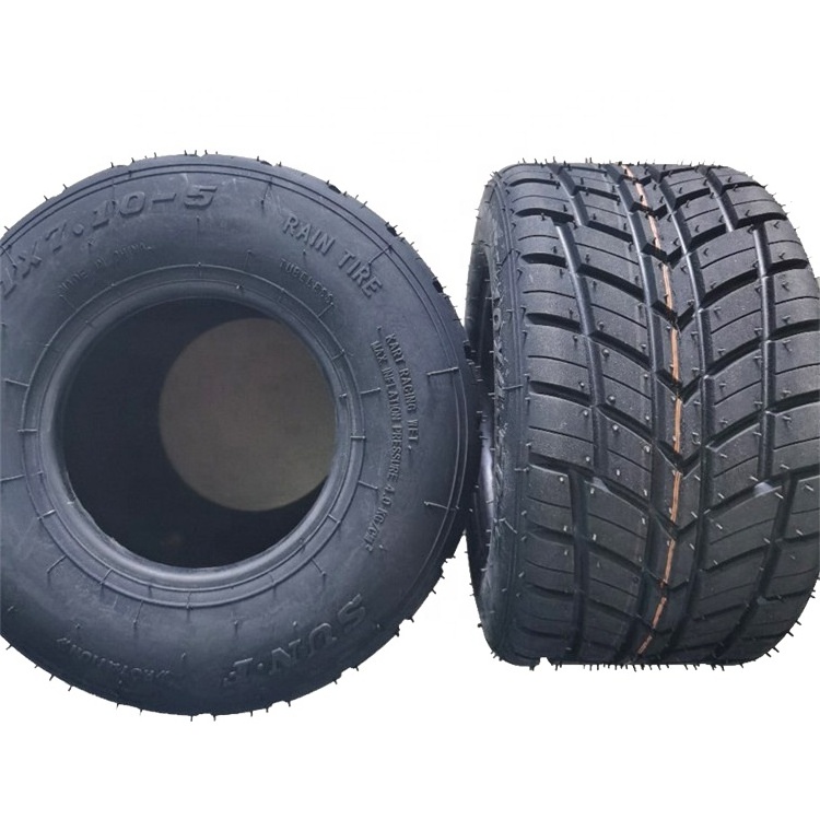 Front Tire 10x4.50-5 Rear Tire 11X7.10-5Rain Pattern Tubeless Vacuum for Beach Go Karts ATV 10*4.50-5 11*7.10-5 tyre