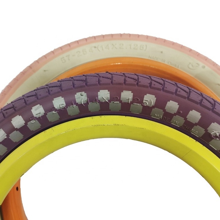 colored  bike tire China factory kids bike colored tyre 12