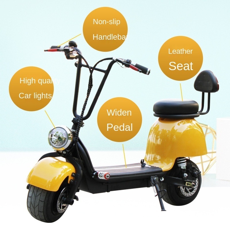 Small Harley electric bicycle  48V Swing bike adult scooter little dolphin gift parent-child car wide tire