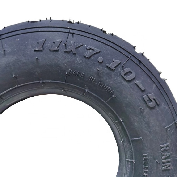 Front Tire 10x4.50-5 Rear Tire 11X7.10-5Rain Pattern Tubeless Vacuum for Beach Go Karts ATV 10*4.50-5 11*7.10-5 tyre