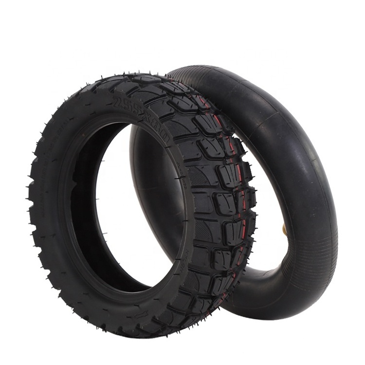 Electric Scooter Off-Road Tire 255x80 Highway Inner And Outer Tire10inch Snow Non Slip Thickened Widened Outer Tire