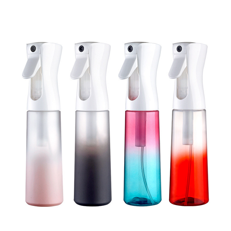 empty 200ml 500ml household color cosmetic water hair barber pet plastic trigger continuous fine mist spray sprayer bottle