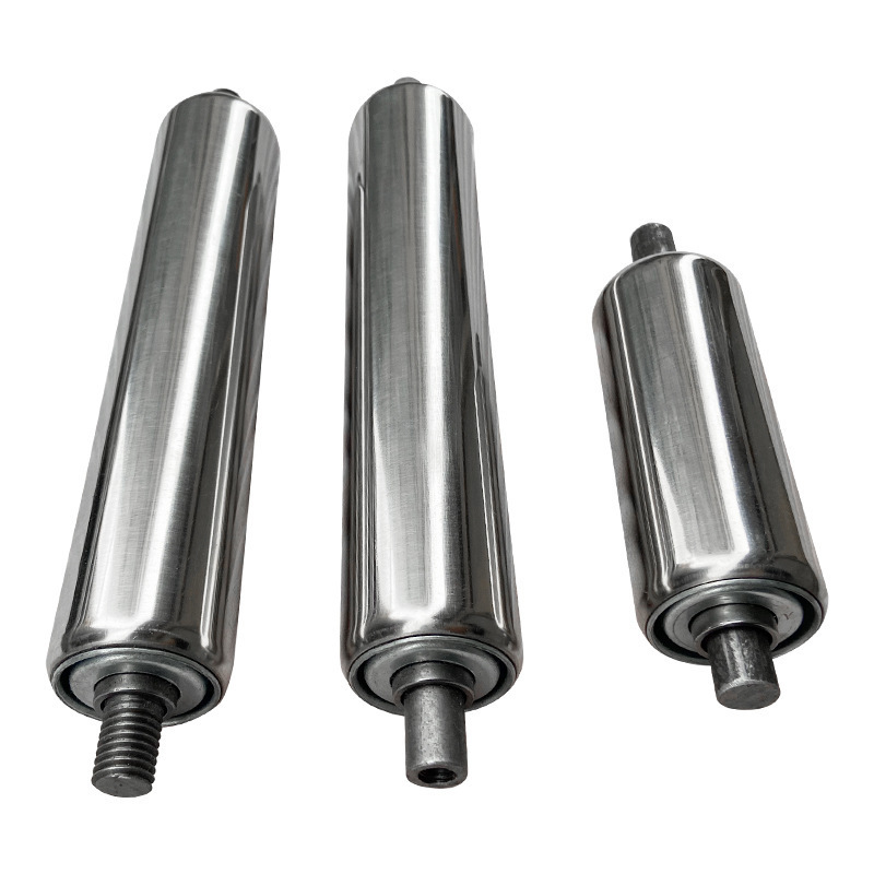 48mm 50mm 60mm 76mm 89mm No Power Stainless Steel Conveyor Rollers For Conveyor Belt System