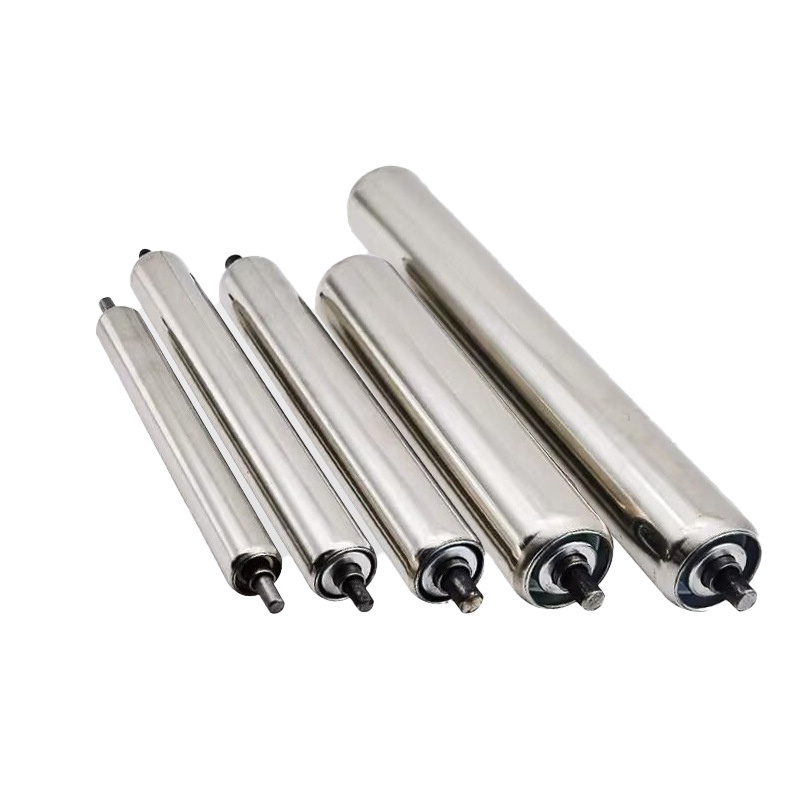 48mm 50mm 60mm 76mm 89mm No Power Stainless Steel Conveyor Rollers For Conveyor Belt System