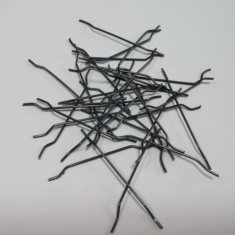 Hook Ends Loose Glued Steel Fiber Carbon Steel Wire Stainless Steel Wire 1100Mpa 1200Mpa For Concrete