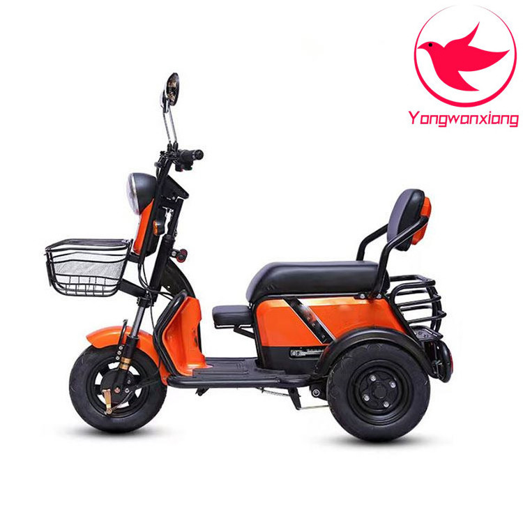 Lithium Battery triciclo reverse carg and load chopper tricycle adultos pickup truck para electric tricycle bicycle 3 wheel