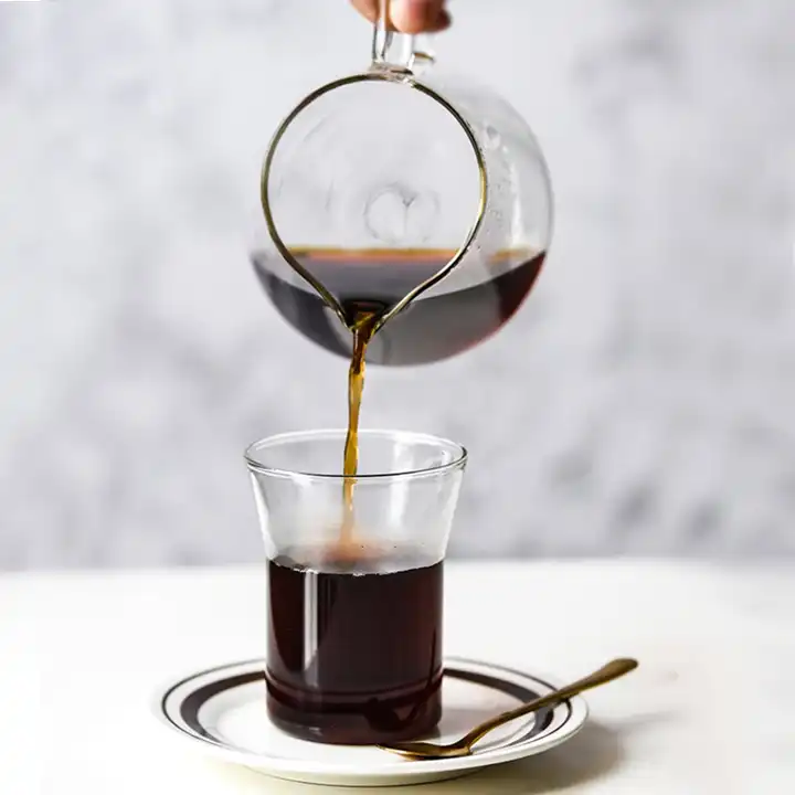 Glass Coffee Server for Pour Over Coffee Maker Heat Resistant Glass Coffee Carafe 400ml