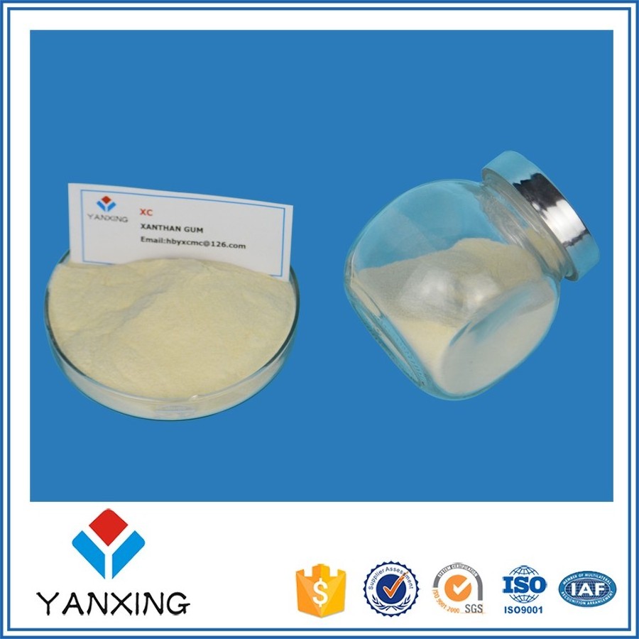 Industrial xanthan gum for oil well cementing additives