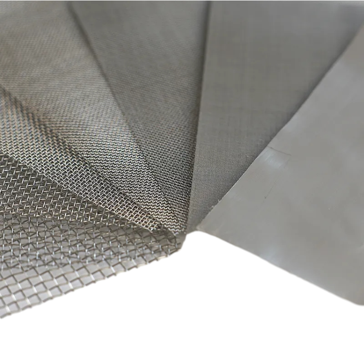 304 316 316L Stainless Steel Hardware Cloth Filter Mesh Woven Stainless Steel Mesh Stainless Steel Wire Cloth