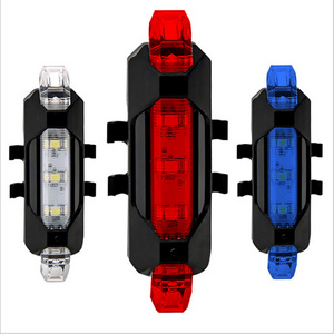 Bicycle Accessories Led Bike Light Usb Rechargeable Cycle Flashlight Luces De Bicicleta Bike Parts Plastic Charging and Battery