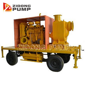 portable diesel water pool sludge suction sewage pump