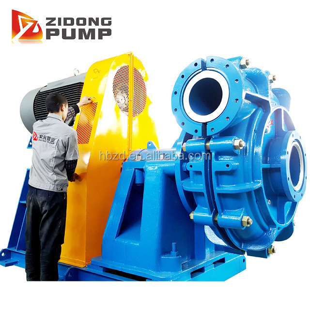 Solid handling highly abrasive sand slurry pump for mining