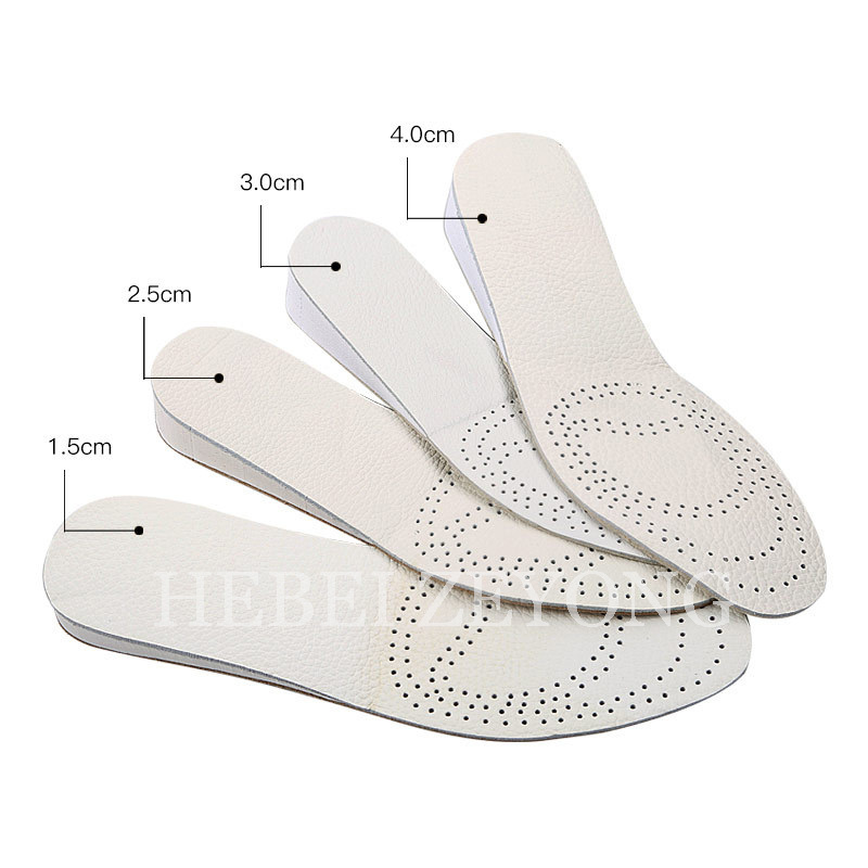 1.5cm 2.5cm 3cm 4cm Invisible Breathable Height Increase Insoles For Women Men