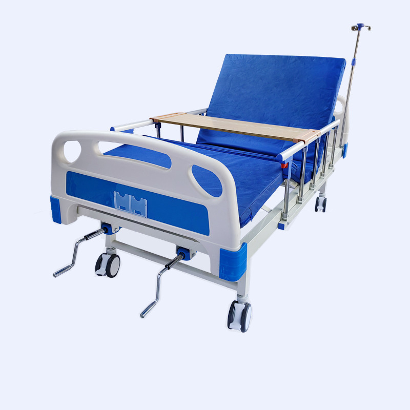 Wholesale Movable Metal 2 Cranks 2 Function Adjustable Manual Medical Hospital Bed