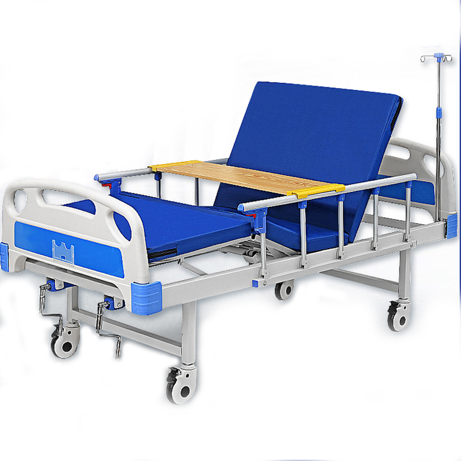 2 Crank Clinic Equipment Manual Adjustable Function Home Medical Bed Nursing Hospital Bed For Patients