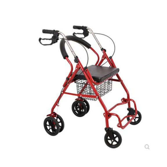 Aid rollator rehabilitation walker for disabled elderly with shopping cart