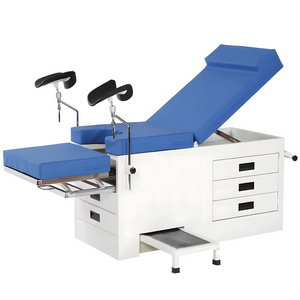 Hot Sell Obstetric Examination Operating Bed for Clinic Hospital Gynecological Stainless Steel Examination Bed Examination Table