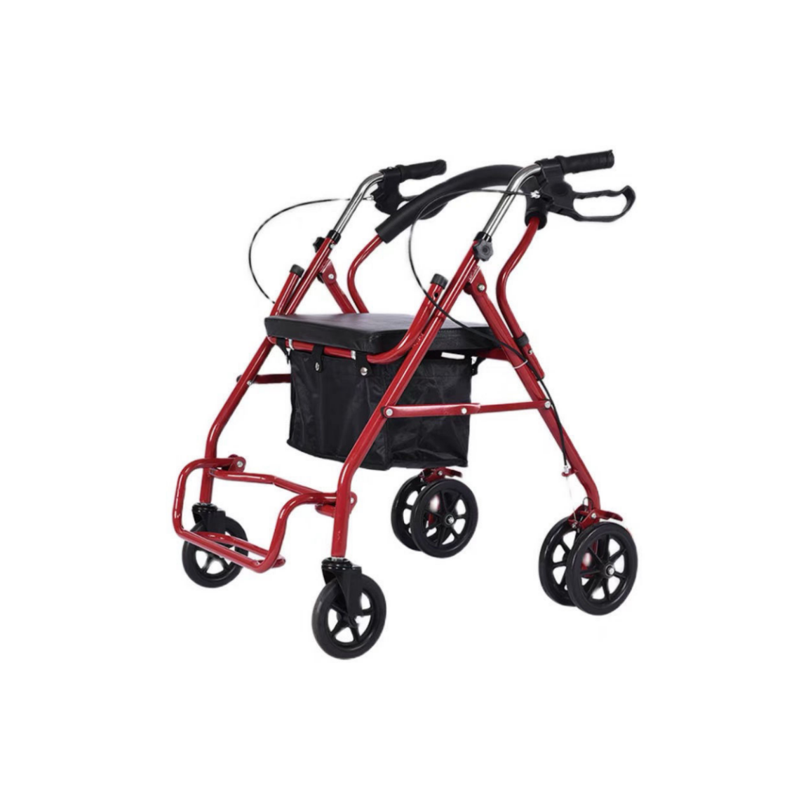 Aid rollator rehabilitation walker for disabled elderly with shopping cart