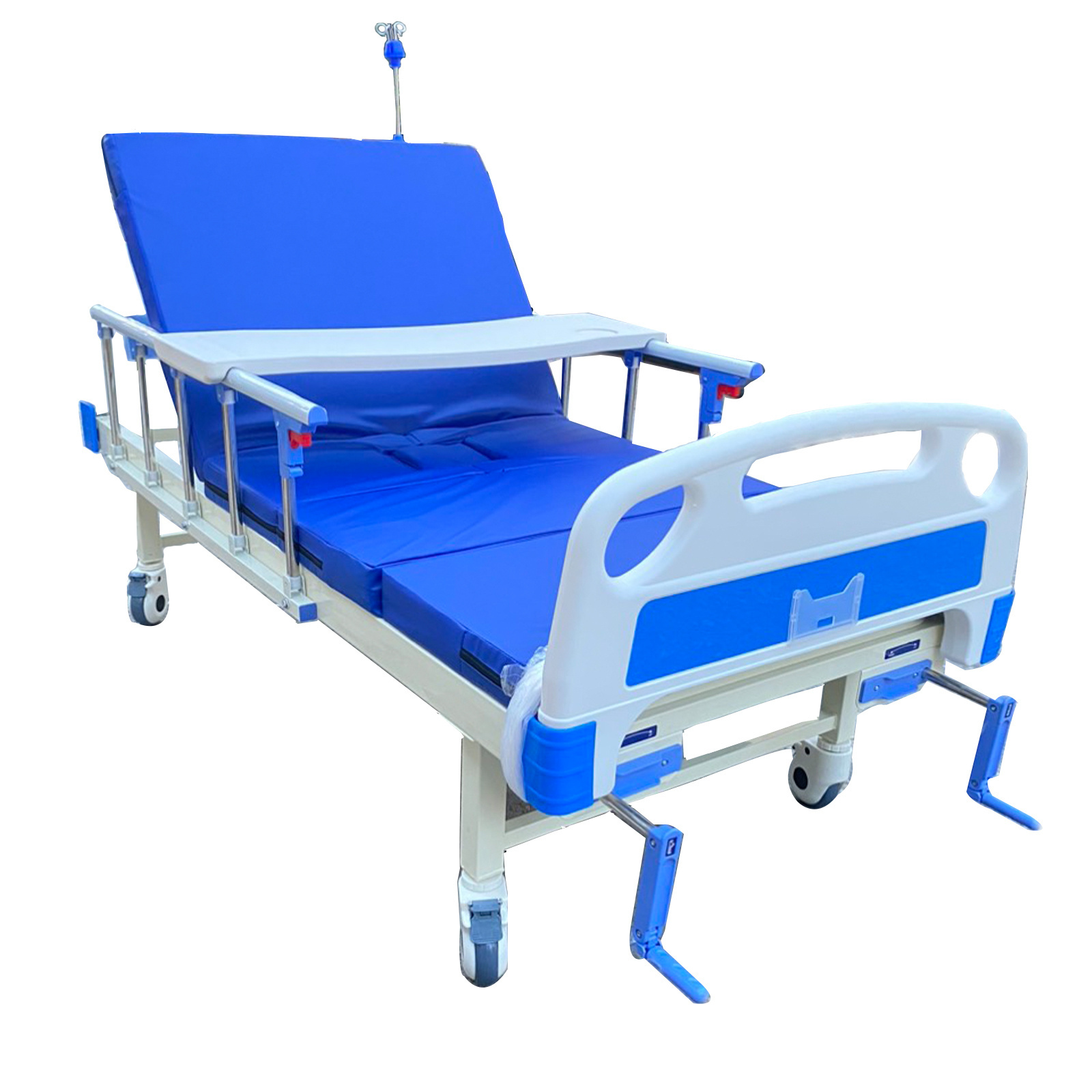 Wholesale Movable Metal 2 Cranks 2 Function Adjustable Manual Medical Hospital Bed