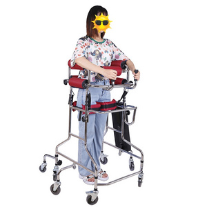 Adult Standing Frame Elderly Disabled Walker Foldable Rollator Walkers For Celebrah Palsy