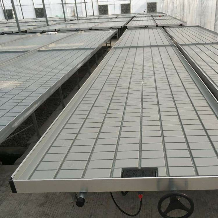 High quality hydroponic flood rolling benches growing table