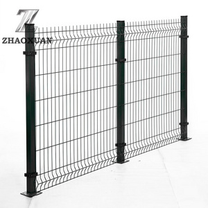 Wholesale Prices PVC Coated Galvanized Highway 3D Curved Wire Mesh Fence Garden Fence Panel