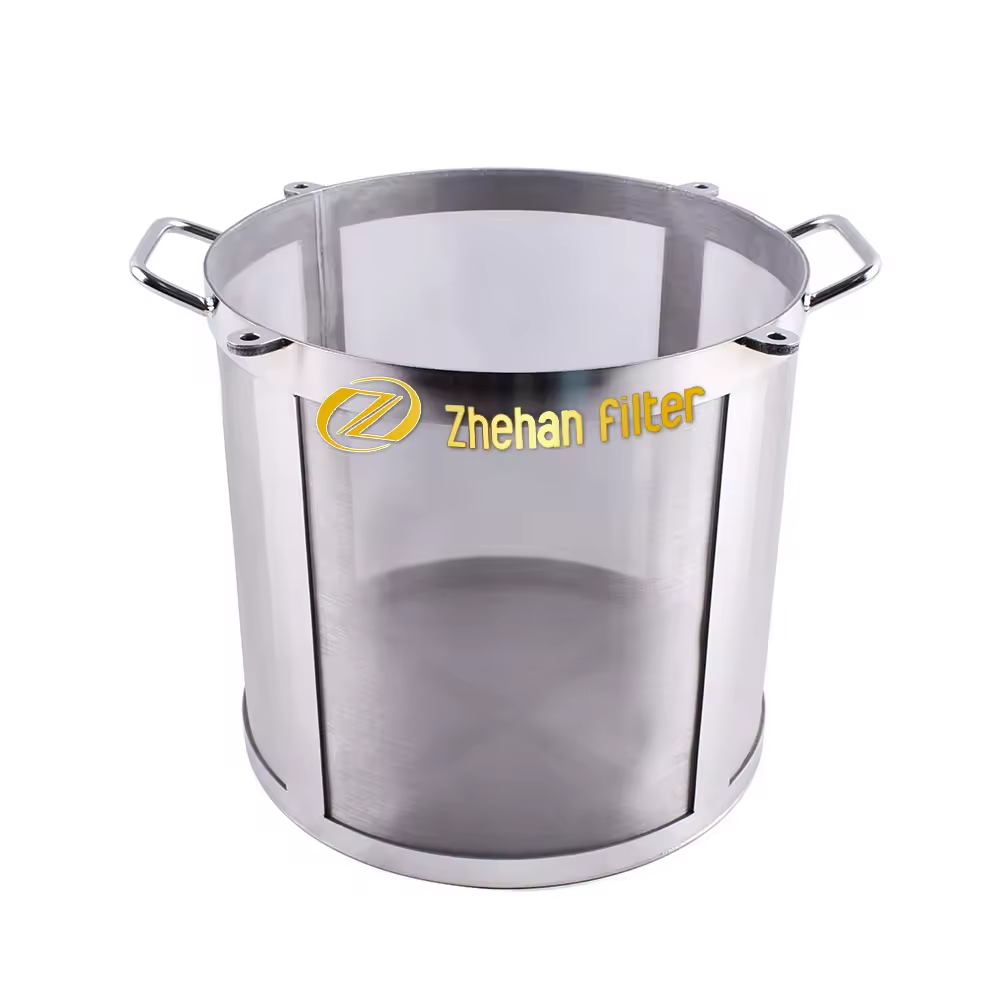 200 Mesh food grade stainless steel 304 316L cold brew coffee filter Basket for 50 Gallon Brew Pots