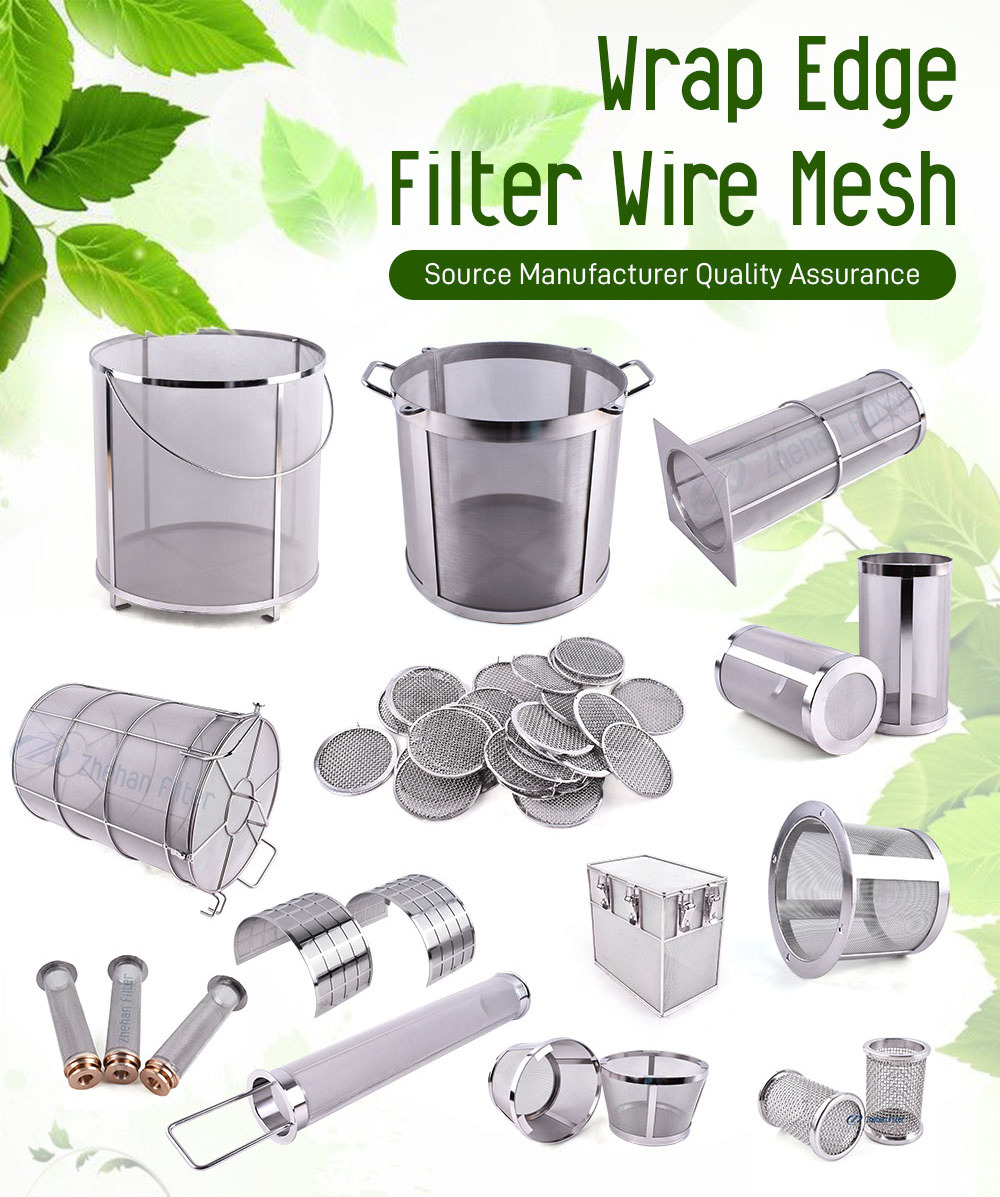 customized 304 316 stainless steel woven mesh tube sieve mesh cartridge filter Wire mesh cylinder filter