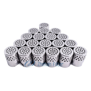 316l  stainless steel cylindrical perforated pipe metal mesh sieve filter round hole tube cartridge for beer fermenter