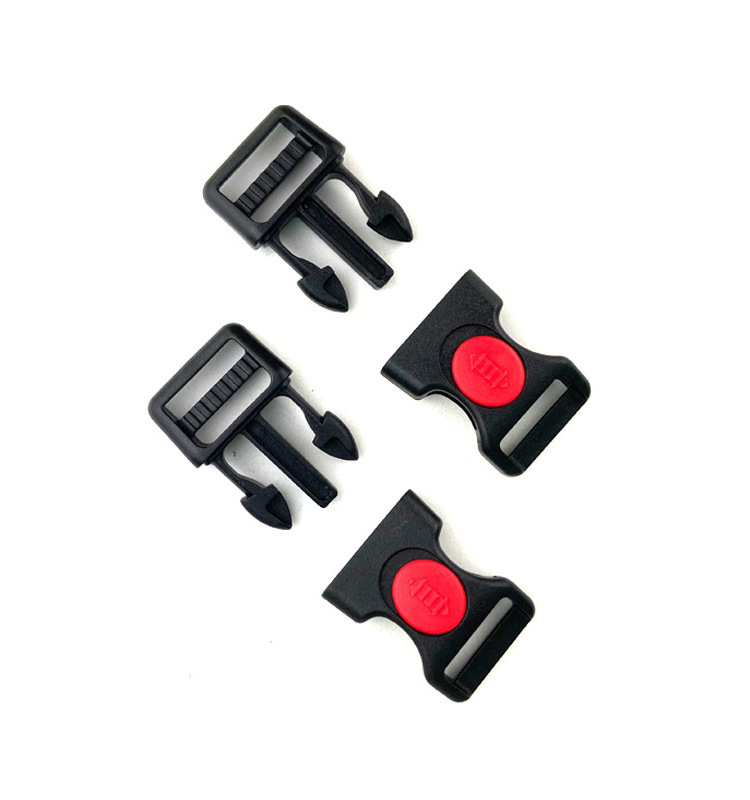 20mm black Plastic Buckle Snap Lock Backpack Adjustable Side Quick Release Plastic Cam Buckle 3-Way Helmet Plastic Buckle