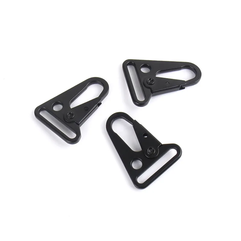 25mm Zinc Alloy Matt Black Snap Hook Buckle outdoor carabiner hook metal olecranon snap clasp