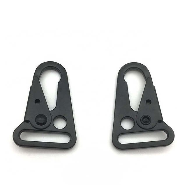 25mm Zinc Alloy Matt Black Snap Hook Buckle outdoor carabiner hook metal olecranon snap clasp