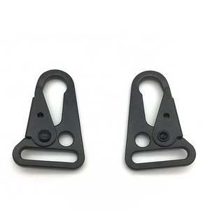 25mm Zinc Alloy Matt Black Snap Hook Buckle outdoor carabiner hook metal olecranon snap clasp